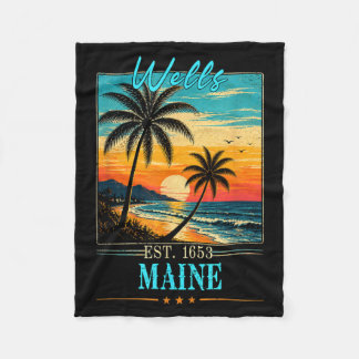 Wells Maine Sunset Beach Sommer 2026 Fleecedecke