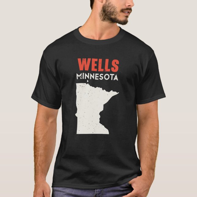 Wells Minnesota USA Staat America Travel Minnesota T-Shirt (Vorderseite)