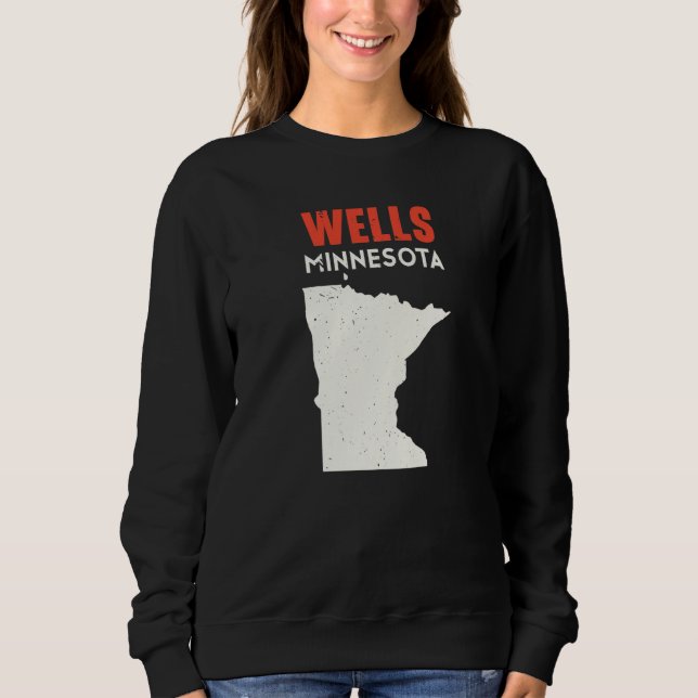 Wells Minnesota USA State America Travel Minnesota Sweatshirt (Vorderseite)