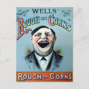Wells Rough on Corns Advertising Postkarte