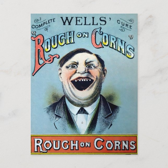 Wells Rough on Corns Werbeanzeige Postkarte (Vorderseite)