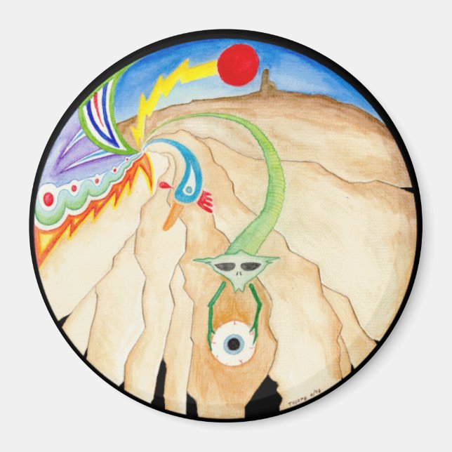 "Wellspring" Mandala Magnet (Vorne)