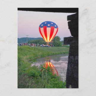 Wellsville Ballon Kundgebung 2 Postkarte