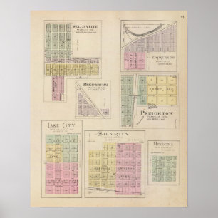 Wellsville, Emmerson, Reedsburg, Princeton, Kansas Poster