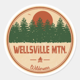 Wellsville Mountain Wilderness Utah Runder Aufkleber