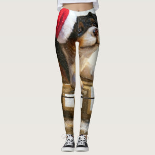 Welpe auf Schlitten Leggings