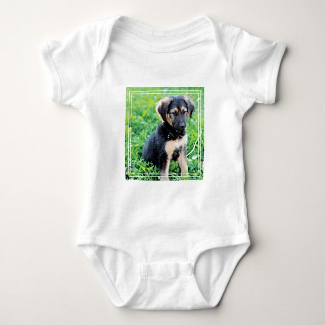 Welpe Baby Strampler (Vorderseite)