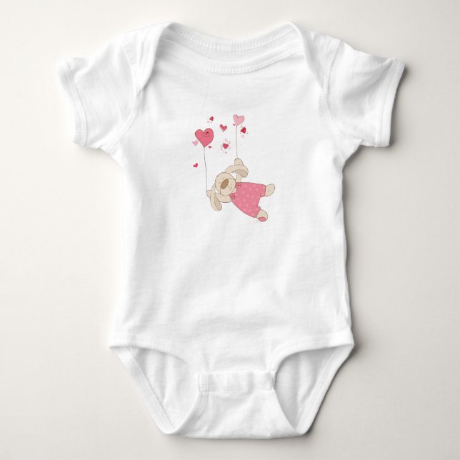 Welpe Baby Strampler (Vorderseite)