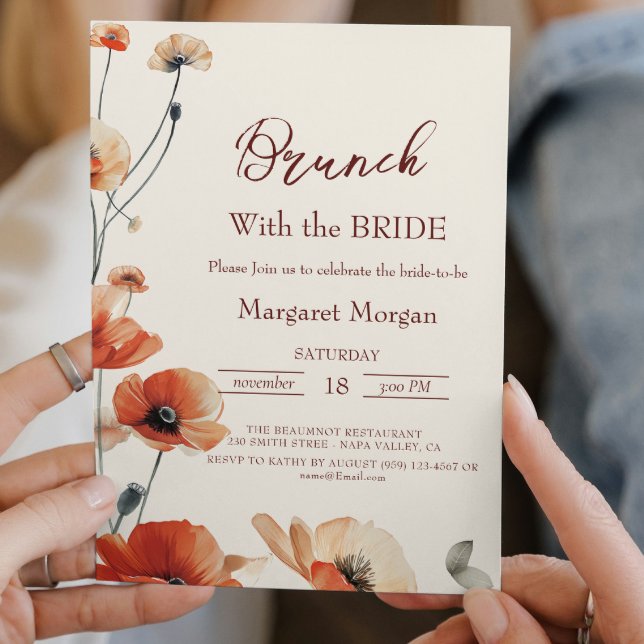 Welpe Blume Blumenbrunch mit Brille Einladung (Von Creator hochgeladen)