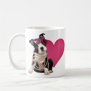 Welpe Bostons Terrier Tasse