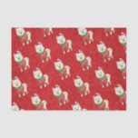 Welpe Christmas Husky Spitz Shiba Santa Dog Seidenpapier<br><div class="desc">Wrap es,  wag es,  woof es! 🐾 Dieses Pfotenpapier fügt Ihrem Geschenkspiel die perfekte Rinde hinzu - denn jedes Geschenk verdient eine kleine Liebe! 🎁 🐶</div>