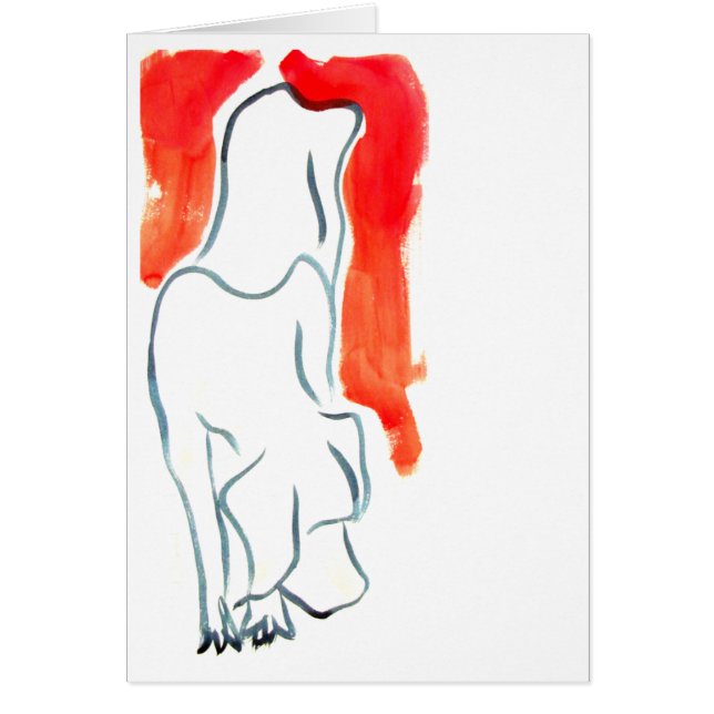 Welpe, der ein Treppenhaus absteigt (Vorne)