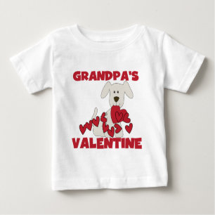 Welpe Dog Grandpas Valentine Baby T-shirt