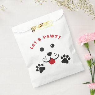 Welpe Dog Lasse Pawty Birthday Kid Geschenktütchen