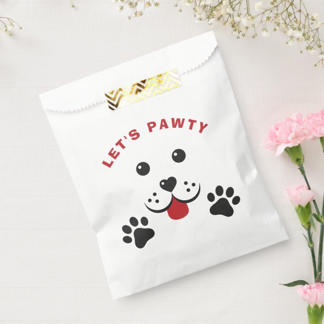 Welpe Dog Lasse Pawty Birthday Kid Geschenktütchen (Versiegelt)