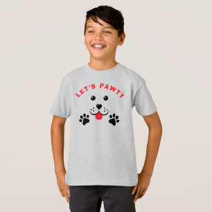 Welpe Dog Lasse Pawty Birthday Kid T-Shirt