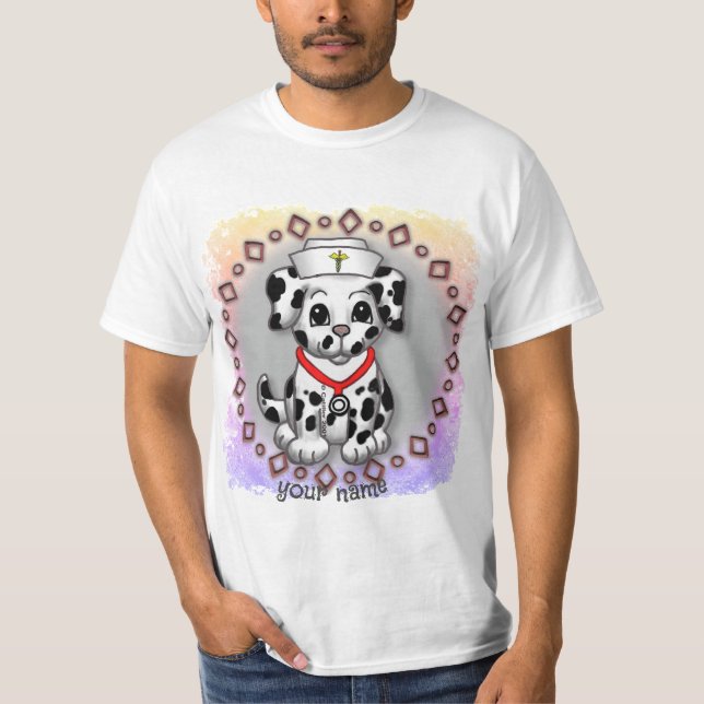 Welpe Dog Nurse T-Shirt (Vorderseite)