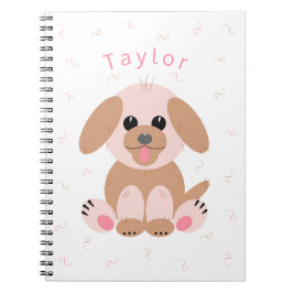 Welpe Dog Pastel Personalisierter Cartoon Einfach Notizblock