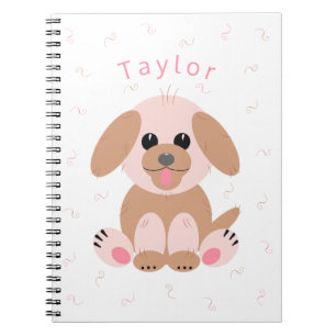 Welpe Dog Pastel Personalisierter Cartoon Einfach Notizblock