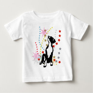 Welpe Dog Sterne Baby T-shirt