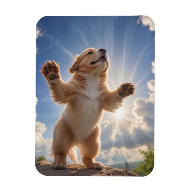 Welpe Flexible Foto Magnet (Vertikal)