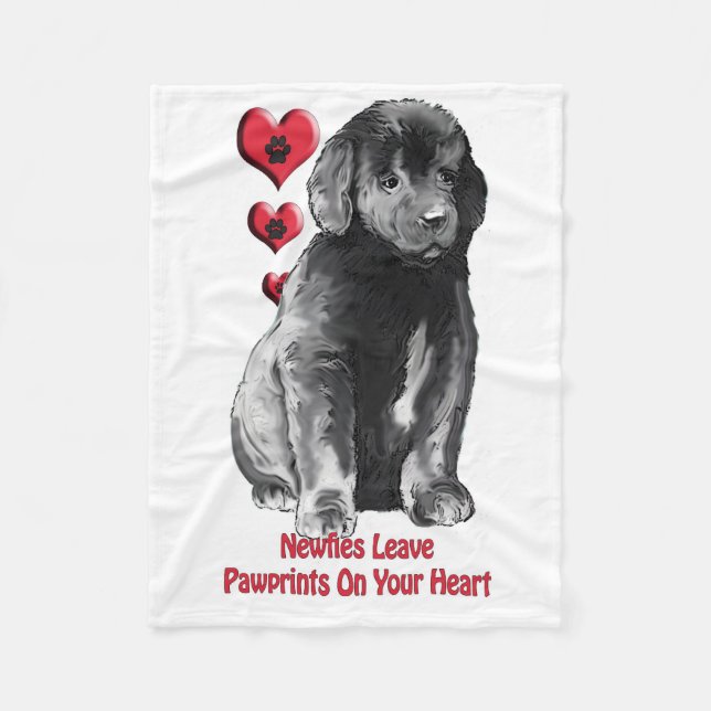 Welpe-Flop Fleecedecke (Vorderseite)