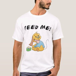 Welpe füttern mir T-Shirts und Geschenke