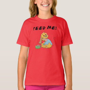 Welpe füttern mir T-Shirts und Geschenke