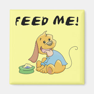 Welpe füttern mir T-Shirts und Geschenke Magnet