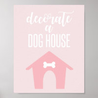 Welpe Geburtstag Zeichen Dekorieren ein Hundehaus