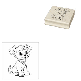 Welpe Gummistempel