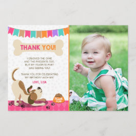 Welpe Hund danke Ihnen Card Paw-Ty Paw Krawatte Gi