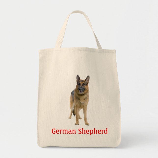 Welpe Hund Leinwand Tote Beutel Tragetasche (Vorne)