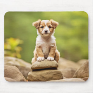 Welpe Hunde Tier Transittier Friedlich Mousepad