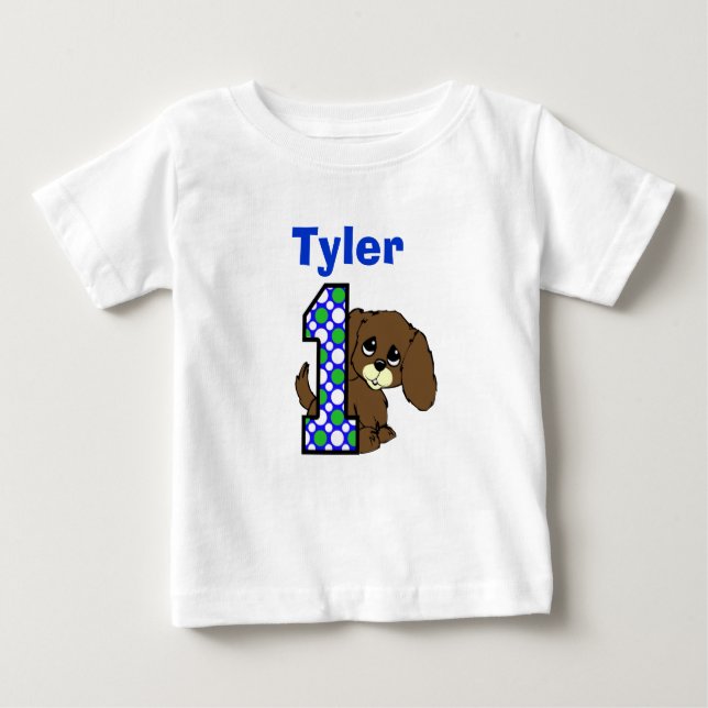 Welpe Hundeshirt Baby T-shirt (Vorderseite)