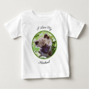 Welpe im Garten Malerei Original Kunst Baby T-shirt