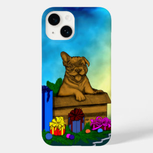 Welpe in A Box , frohe Weihnachten Case-Mate iPhone 14 Hülle