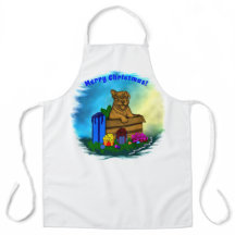 Welpe in A Box , frohe Weihnachten