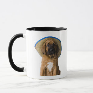 Welpe in einem Cowboyhut Tasse
