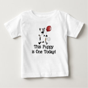 Welpe ist ein Geburtstag Baby T-shirt