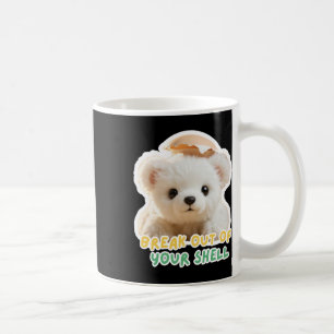Welpe@Komm Aus Dir Heraus Aufkleber Kaffeetasse