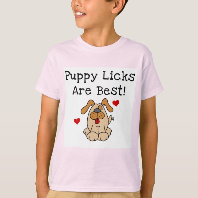 Welpe Licks sind beste T-Shirts und Geschenke (Vorderseite)