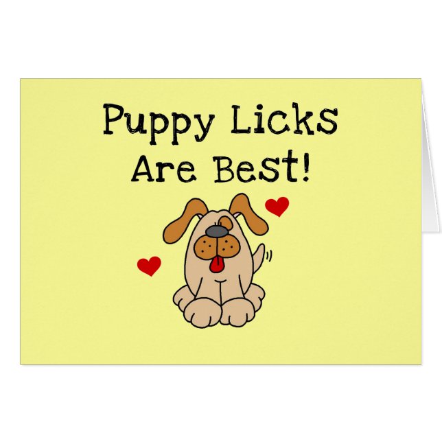 Welpe Licks sind beste T-Shirts und Geschenke (Vorderseite (Horizontal))