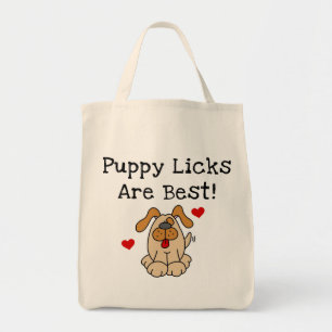 Welpe Licks sind beste T-Shirts und Geschenke Tragetasche