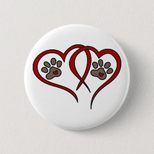 Welpe Liebe Button