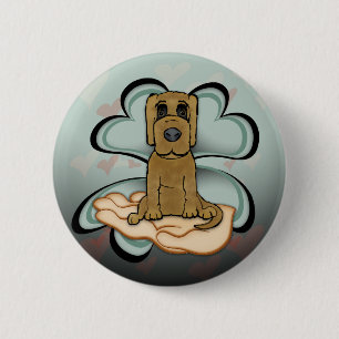 Welpe Liebe Button