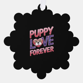 Welpe Liebe Forever Dog Ornament Karte
