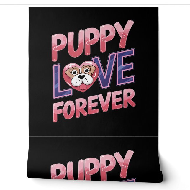 Welpe Liebe Forever Dog Tapete (Abrollen)