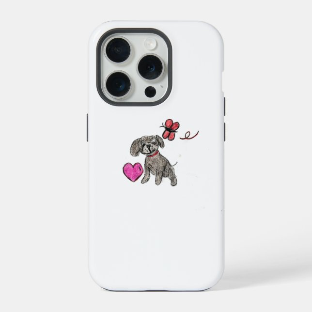 Welpe Liebe iPhone Hülle (Rückseite)