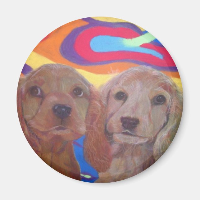 Welpe Liebe Magnet (Vorne)